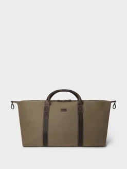 Osprey London Green The Hunter XL Canvas & Leather Weekender Bag
