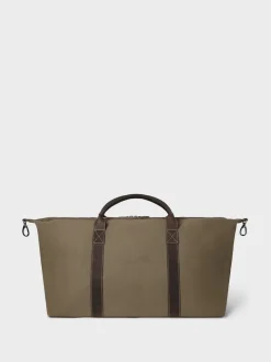 Osprey London Green The Hunter XL Canvas & Leather Weekender Bag