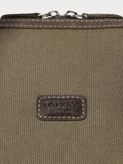 Osprey London Green The Hunter XL Canvas & Leather Weekender Bag