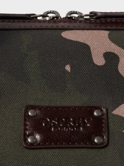 OSPREY LONDON Green The Maverick Canvas and Leather Stowaway Bag