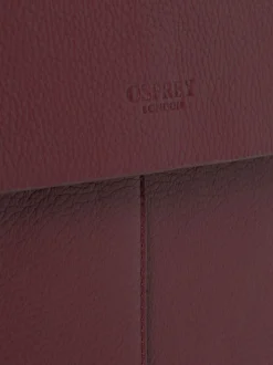 Osprey London Red The Forest Leather Briefcase