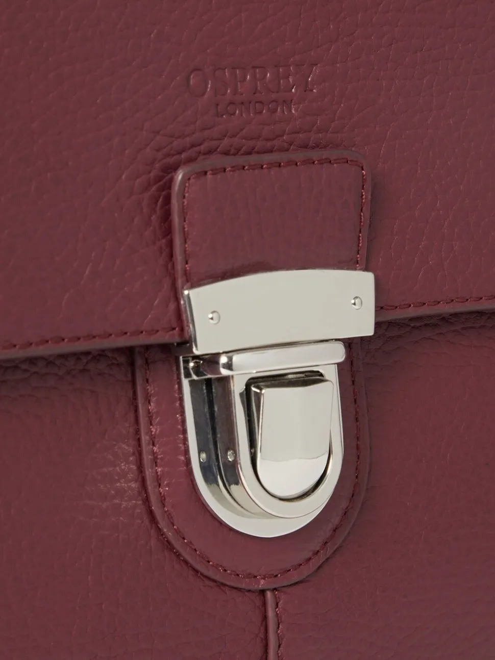 Osprey London Red The Forest Leather Weekender Bag
