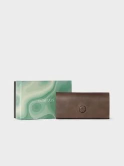 Osprey London Tan The Compass Leather Glasses Case