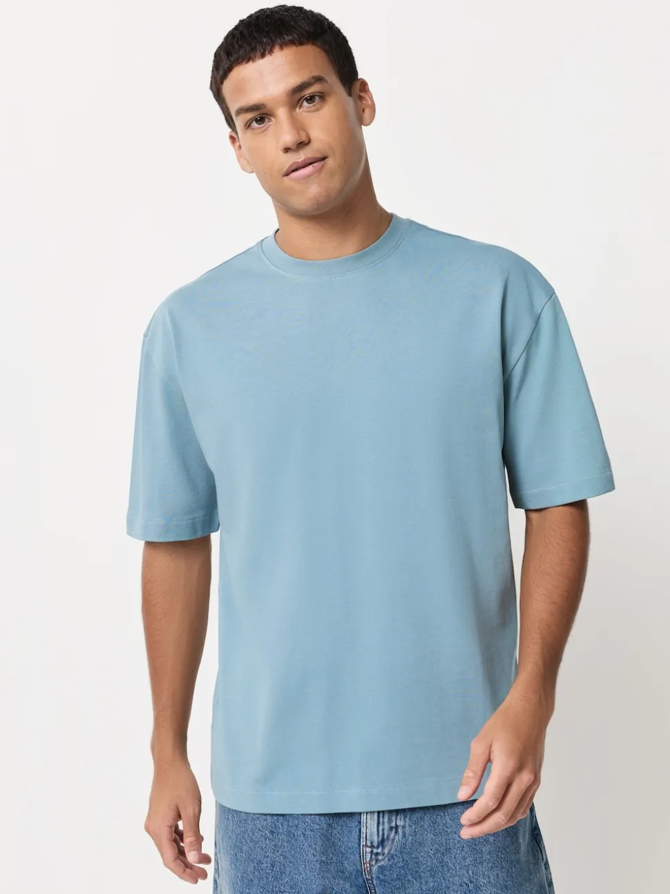 Pastels Green/Blue/Ecru/Slate/Pink Relaxed Fit Heavyweight T-Shirts 5 Pack