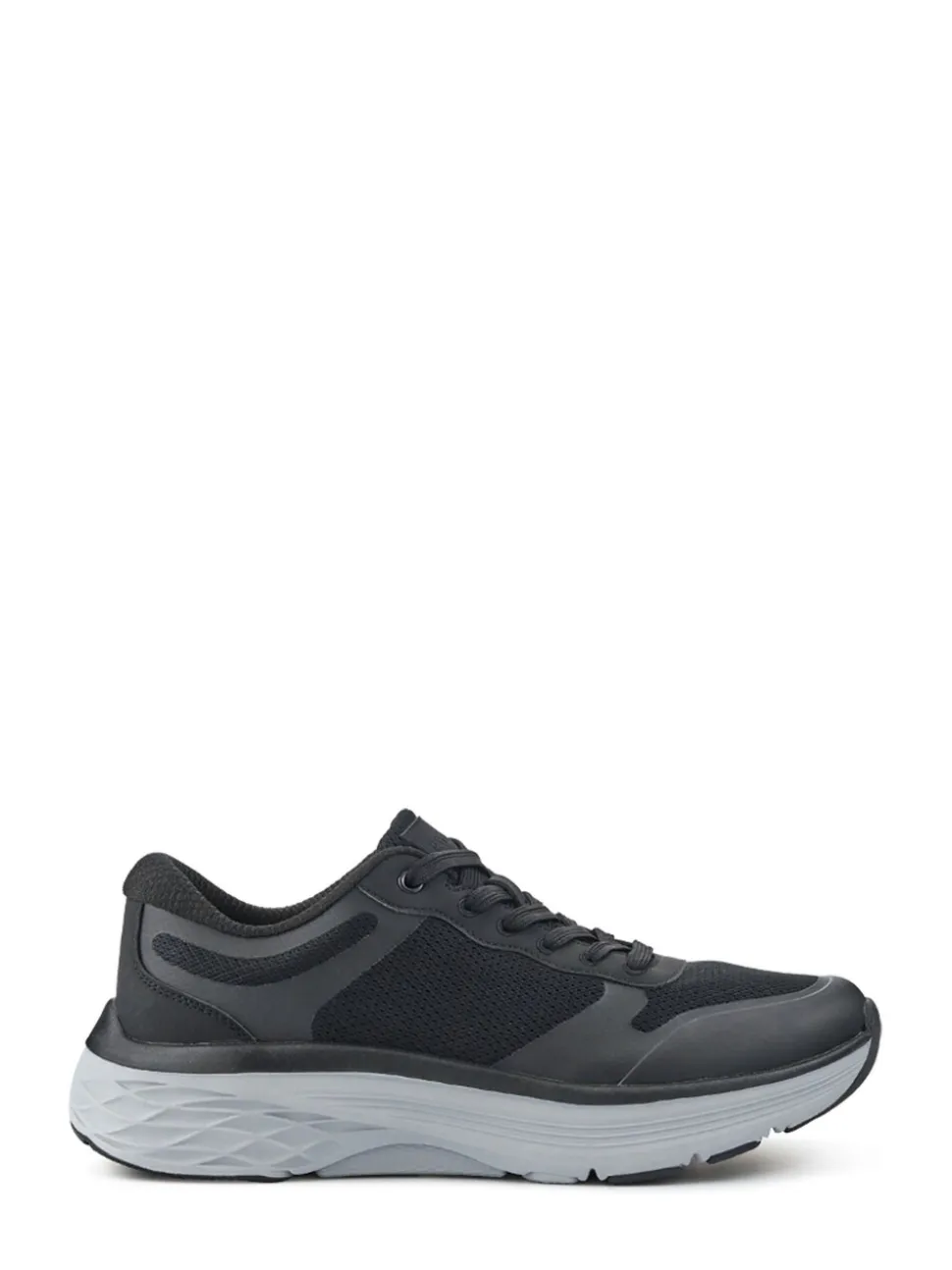 Pavers Black Comfortable Lace-Up Trainers