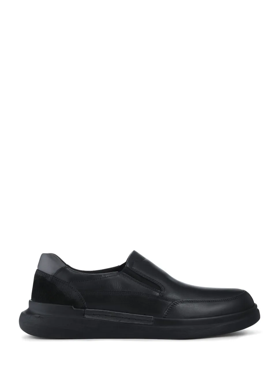 Pavers Black Elasticated Lightweight Slip In Shoes