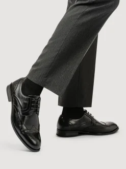 Pavers Black Gents Lace Smart Shoes