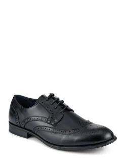 Pavers Black Gents Lace Smart Shoes