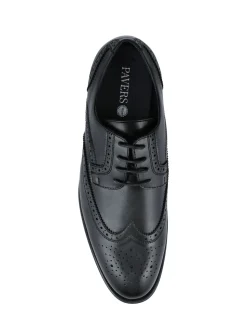 Pavers Black Gents Lace Smart Shoes