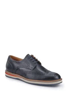 Pavers Black Gents Lace-Up Smart Leather Shoes
