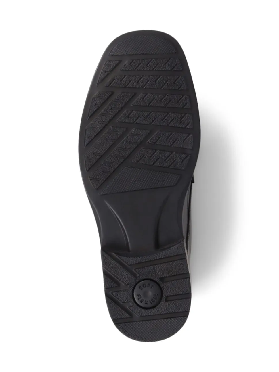 Pavers Black Leather Lace-Up Smart Black Shoes