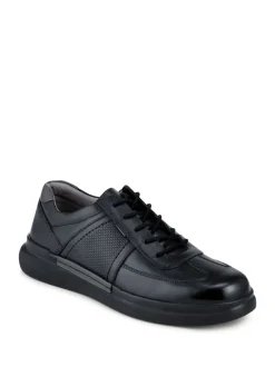Pavers Black Lightweight Casual Lace Up Shoes