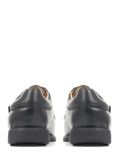 Pavers Black Monk/Touch Fastening Gents Smart Shoes