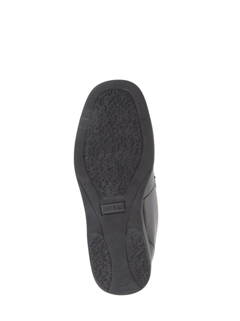 Pavers Black Monk/Touch Fastening Gents Smart Shoes