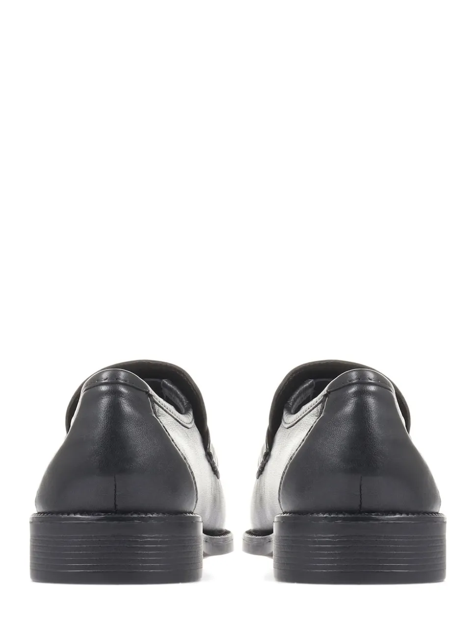 Pavers Black Pavers Gents Black Moccasin Smart Shoes