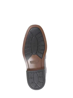 Pavers Black Pavers Gents Black Moccasin Smart Shoes