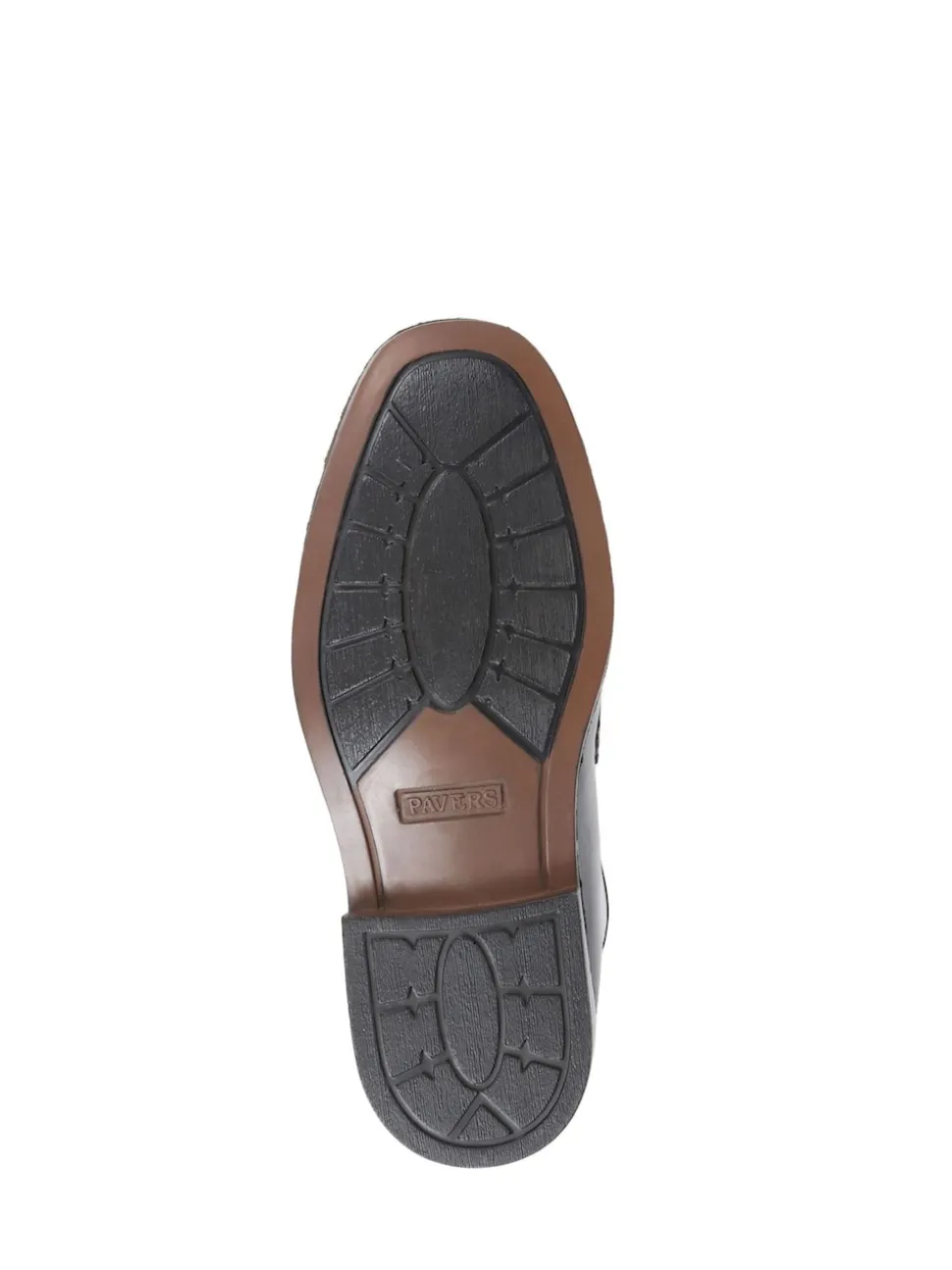 Pavers Black Pavers Gents Black Moccasin Smart Shoes