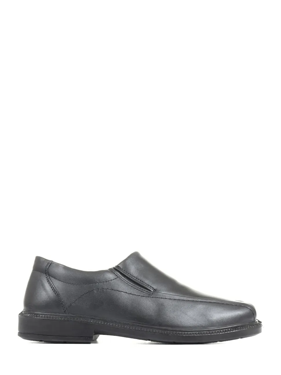 Pavers Black Pavers Wide Fit Leather Slip On Black Shoes