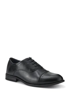Pavers Black Smart Lace-Up Shoes
