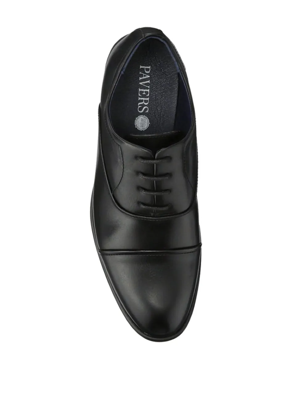 Pavers Black Smart Lace-Up Shoes