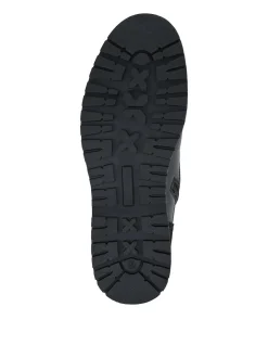 Pavers Black Wide Fit Leather Boots With Grip Sole