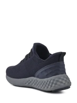 Pavers Blue Chrome Wide-Fit Memory Foam Trainers