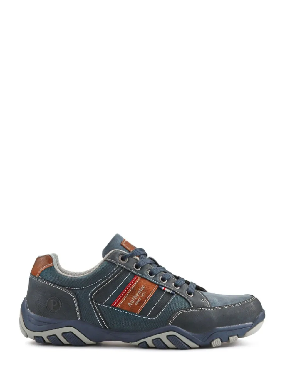 Pavers Blue Lace-Up Casual Trainers