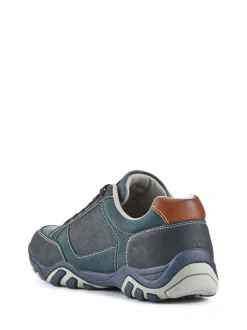 Pavers Blue Lace-Up Casual Trainers