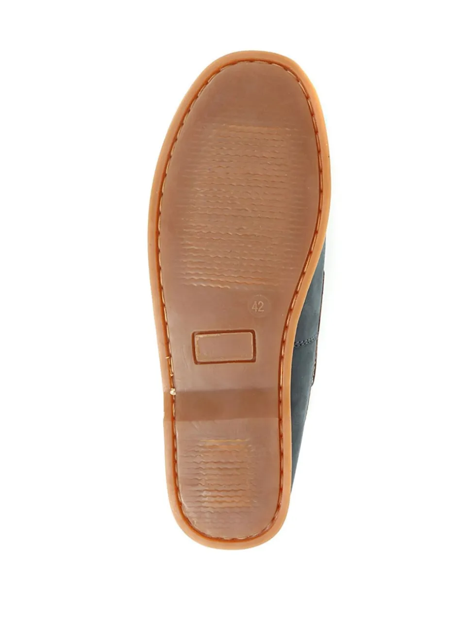 Pavers Blue Leather Boat Shoes