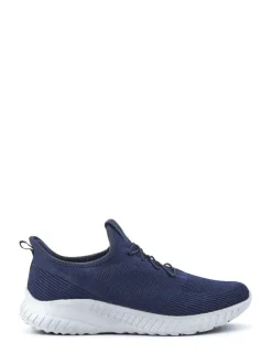 Pavers Blue Slip-On Wide-Fit Trainers