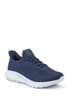Pavers Blue Slip-On Wide-Fit Trainers