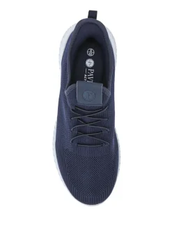 Pavers Blue Slip-On Wide-Fit Trainers
