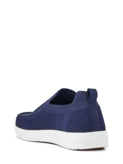 Pavers Blue Stretchy Slip-On Shoes