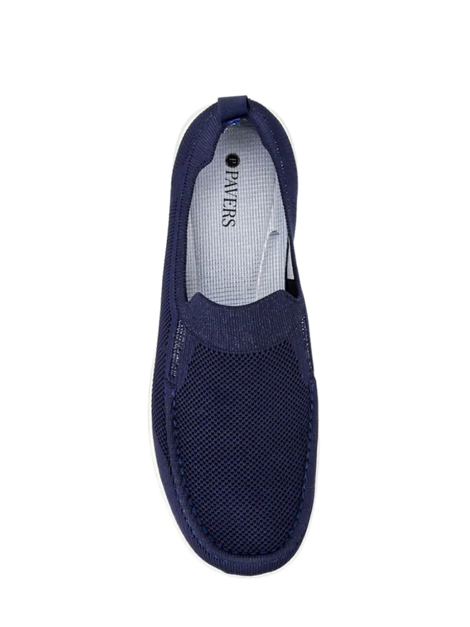 Pavers Blue Stretchy Slip-On Shoes