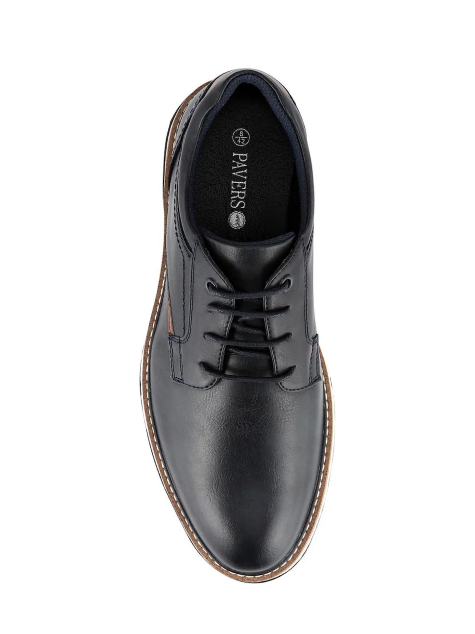 Pavers Blue Wide Fit Lace-Up Casual Shoes