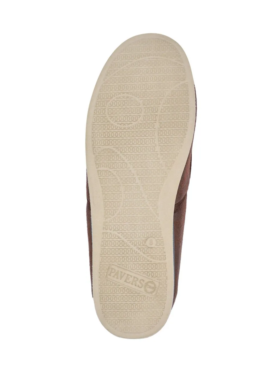 Pavers Brown Extra Wide Memory Foam Slippers