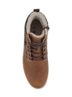 Pavers Brown Lace Up Boots