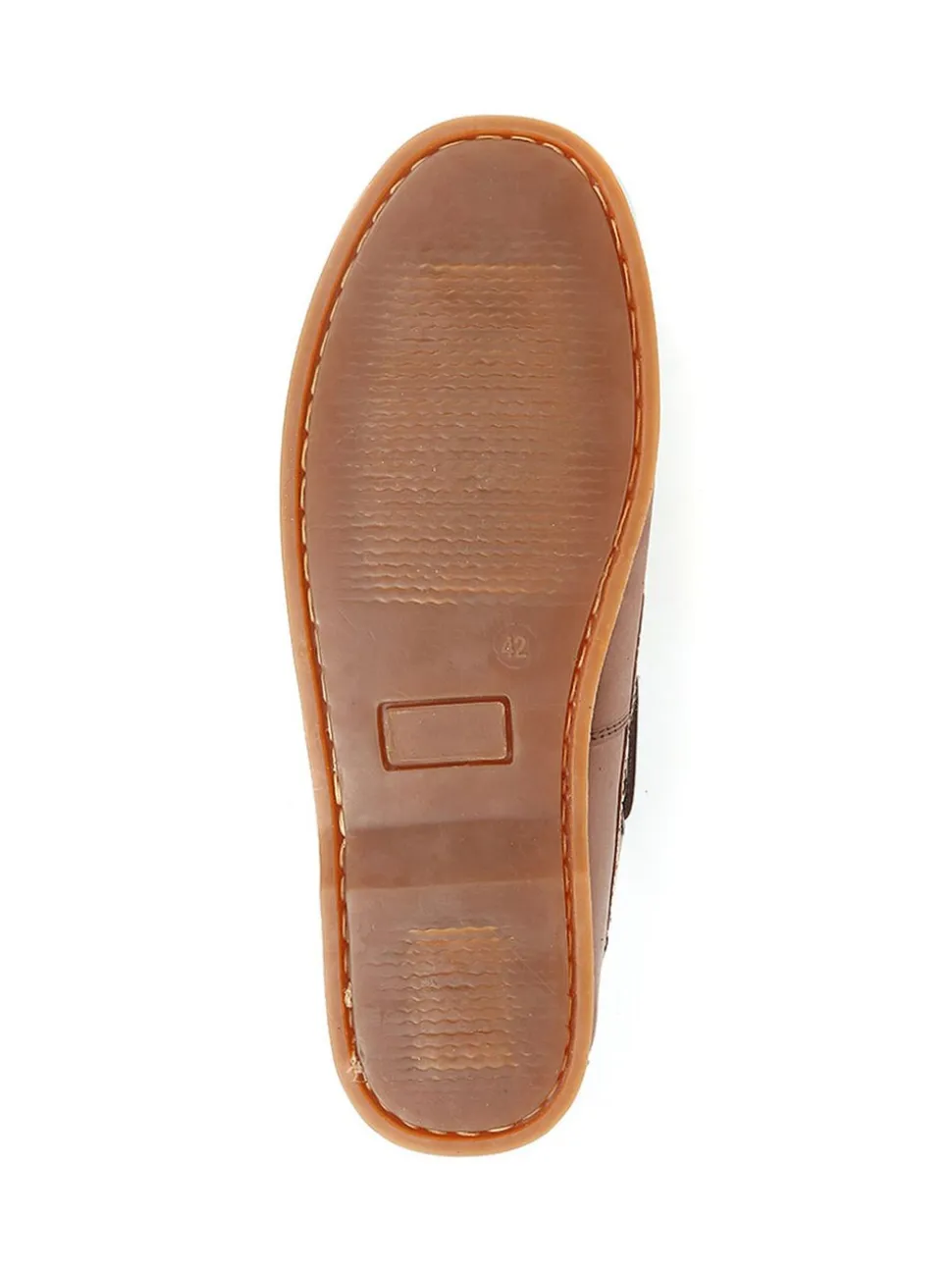 Pavers Brown Leather Boat Shoes