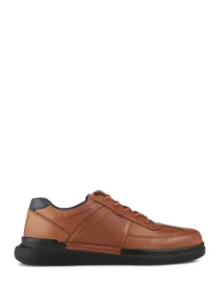 Pavers Brown Lightweight Casual Lace Up Shoes