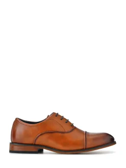 Pavers Brown Smart Lace-Up Shoes