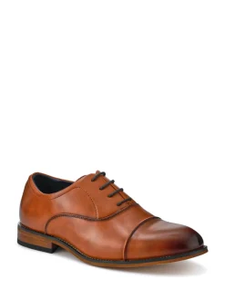 Pavers Brown Smart Lace-Up Shoes