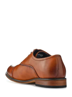 Pavers Brown Smart Lace-Up Shoes