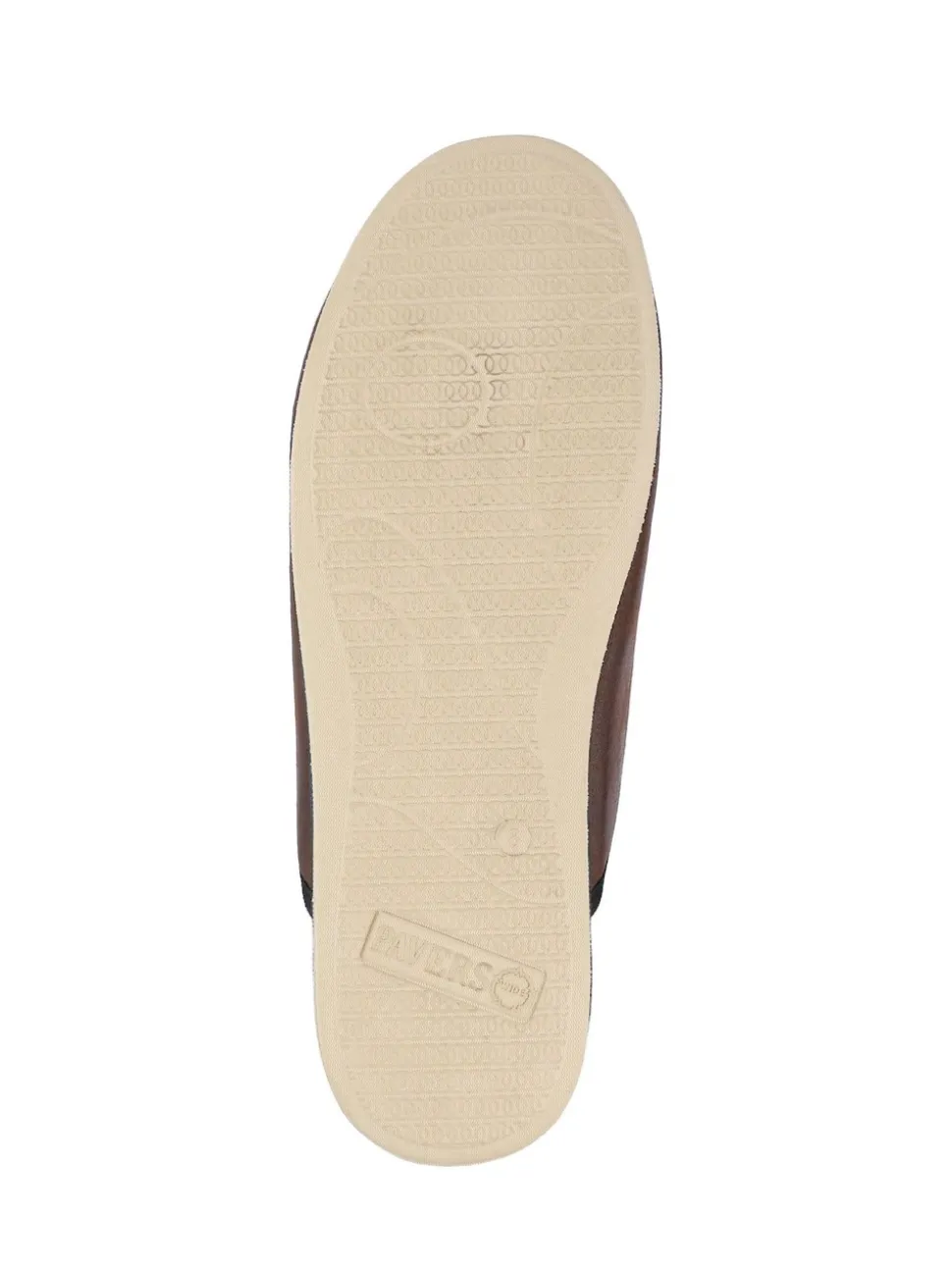 Pavers Dark Brown Wide Fit Supportive Mule Slippers