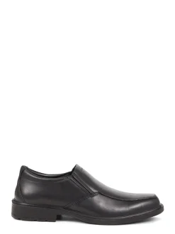 Pavers Gents Slip On Smart Black Shoes