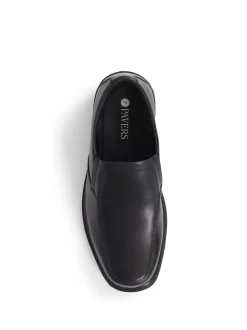 Pavers Gents Slip On Smart Black Shoes