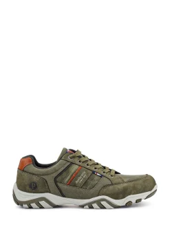 Pavers Green Lace-Up Casual Trainers