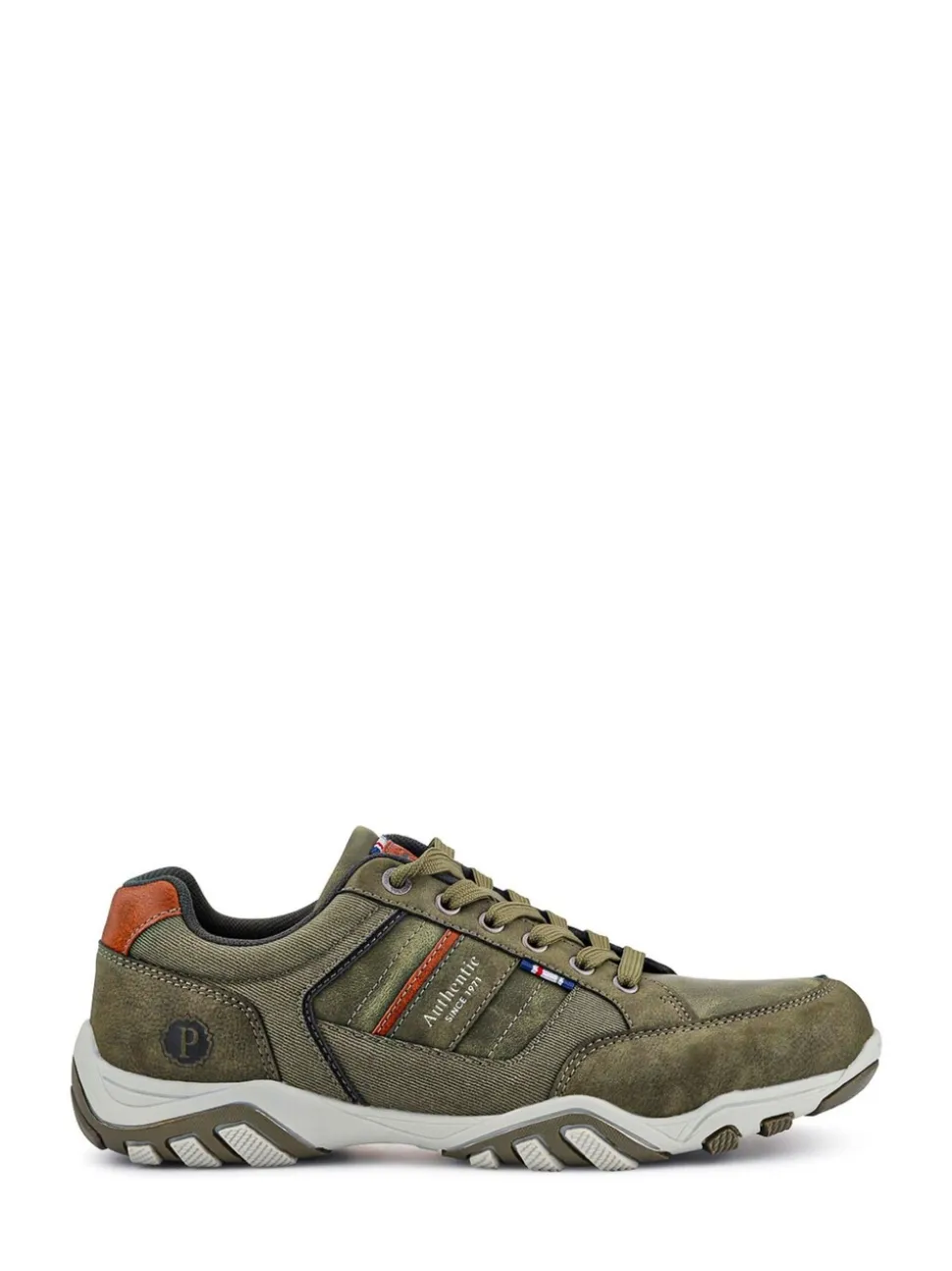 Pavers Green Lace-Up Casual Trainers