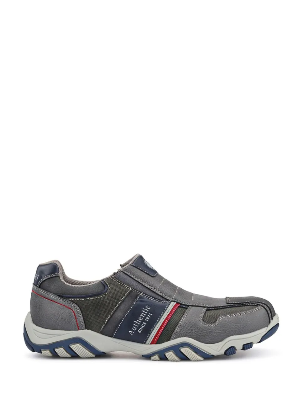 Pavers Grey Slip-On Trainers
