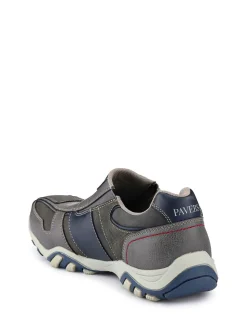 Pavers Grey Slip-On Trainers