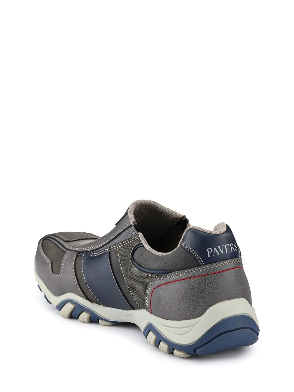 Pavers Grey Slip-On Trainers